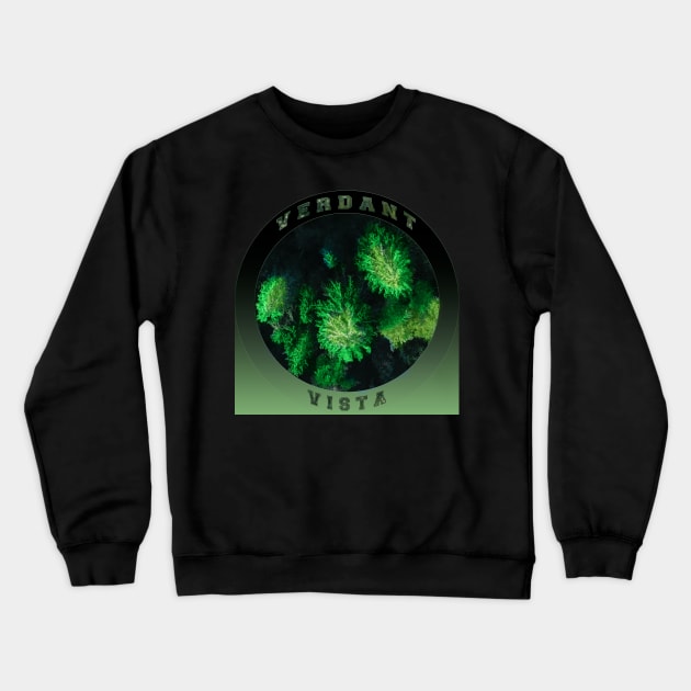 Verdant Forest Crewneck Sweatshirt by MagesticLuminous